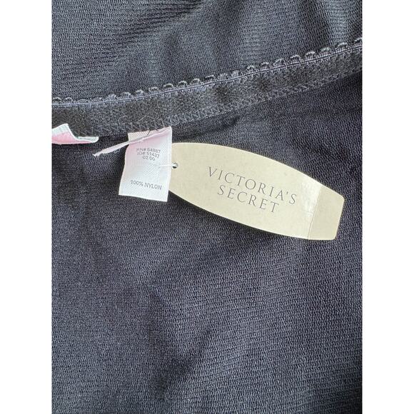 Victoria’s Secret Sheer Black Maxi Skirt L Adjustable Waist NWT Vintage Y2K - Picture 4 of 5